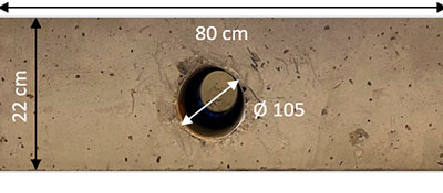 Figure 6a tendon duct sample