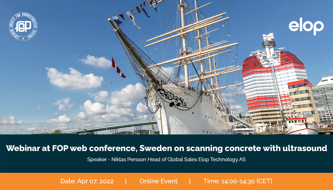 Upcoming webinar at FOP web conference, Sweden on scanning concrete with ultrasound