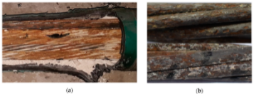 Observed corroded strands in existing bridges